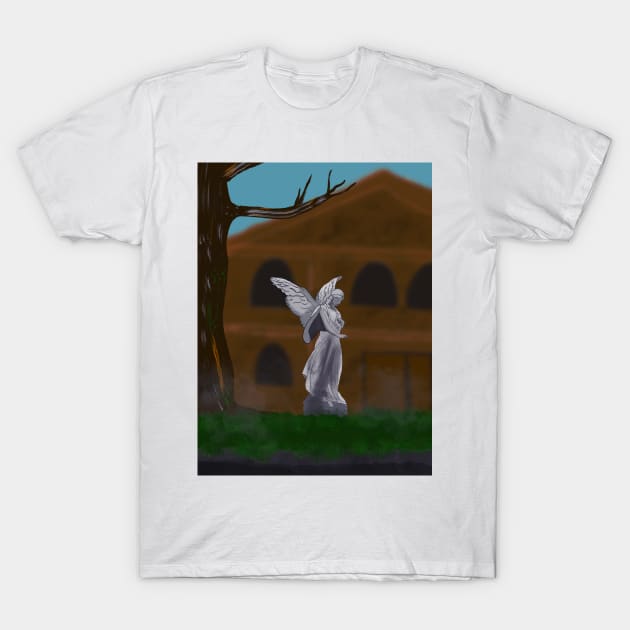 angel statue T-Shirt by AnabellaCor94